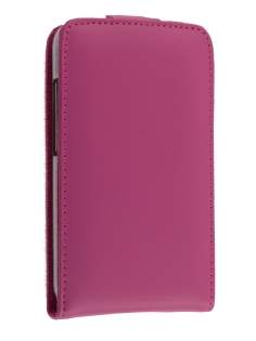 Genuine Leather Flip Case for HTC Desire HD - Pink