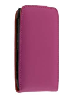 Nokia N8 Genuine Leather Flip Case - Pink