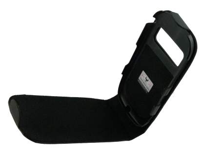 Genuine Leather Flip Case for Nokia C7 - Black