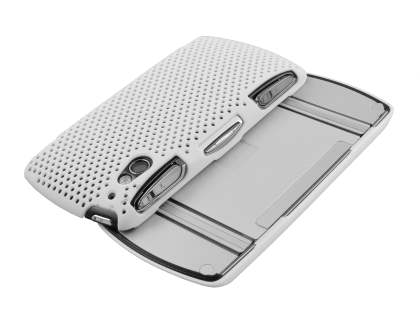 HoneyComb Case for Sony Ericsson Xperia Play 4G - White