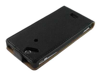 Synthetic Leather Flip Case for Sony Ericsson XPERIA Arc/Arc S - Classic Black