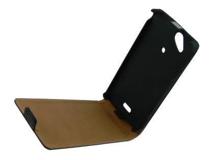 Synthetic Leather Flip Case for Sony Ericsson XPERIA Arc/Arc S - Classic Black