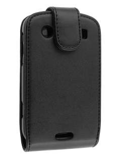 Synthetic Leather Flip Case for BlackBerry Bold 9900 - Black