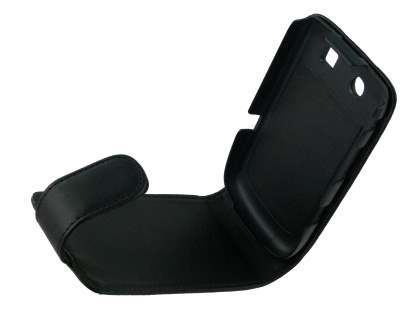 Synthetic Leather Flip Case for BlackBerry Torch 9810/9800 - Black