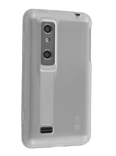 TPU Gel Case for LG Optimus 3D P920 - Frosted Clear
