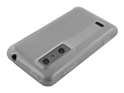 TPU Gel Case for LG Optimus 3D P920 - Frosted Clear