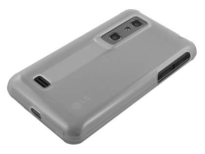 TPU Gel Case for LG Optimus 3D P920 - Frosted Clear