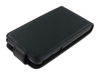 Synthetic Leather Flip Case for LG Optimus 3D P920 - Black