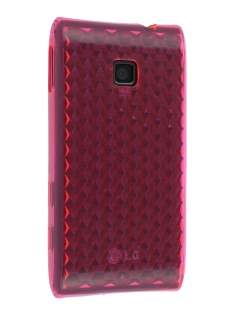 TPU Gel Case for LG GT540 Optimus - Diamond Pink