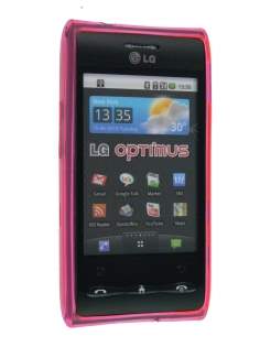 TPU Gel Case for LG GT540 Optimus - Diamond Pink