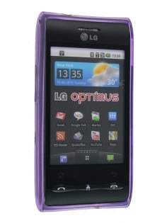 TPU Gel Case for LG GT540 Optimus - Diamond Purple