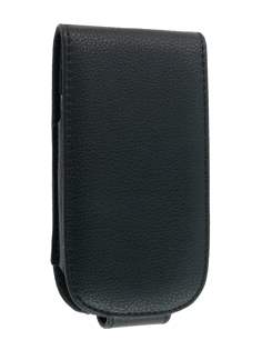 Synthetic Leather Flip Case for Nokia E6 - Black