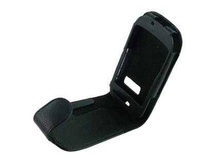 Synthetic Leather Flip Case for Nokia E6 - Black