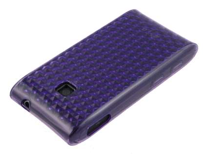 TPU Gel Case for LG GT540 Optimus - Diamond Purple