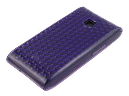 TPU Gel Case for LG GT540 Optimus - Diamond Purple