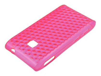 TPU Gel Case for LG GT540 Optimus - Diamond Pink