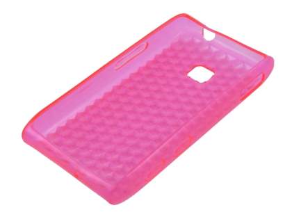 TPU Gel Case for LG GT540 Optimus - Diamond Pink