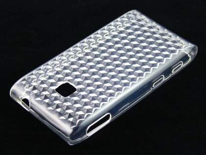 TPU Gel Case for LG GT540 Optimus - Diamond Clear
