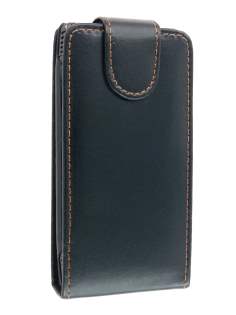 Synthetic Leather Flip Case for Nokia X7 - Black