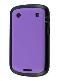 BlackBerry Bold 9900 Dual-Design Case - Black/Purple