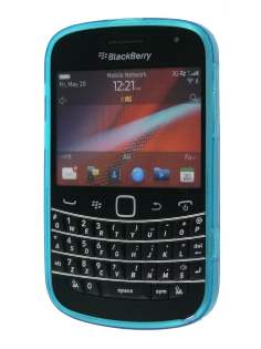 TPU Gel Case for BlackBerry Bold 9900 - Diamond Blue
