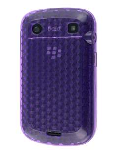 TPU Gel Case for BlackBerry Bold 9900 - Diamond Purple