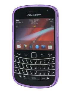 TPU Gel Case for BlackBerry Bold 9900 - Diamond Purple
