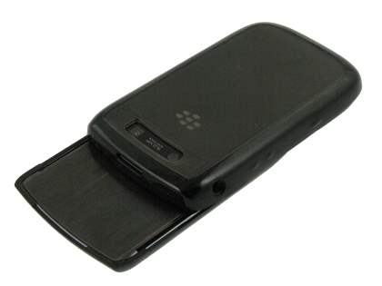 BlackBerry Torch 9810/9800 Dual-Design Case Without Front Screen Cover - Black/Grey