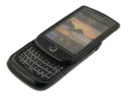 BlackBerry Torch 9810/9800 Dual-Design Case Without Front Screen Cover - Black/Grey