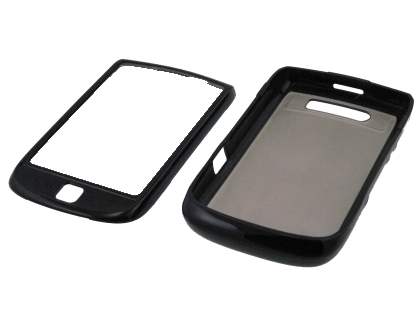 BlackBerry Torch 9810/9800 Dual-Design Case Without Front Screen Cover - Black/Grey