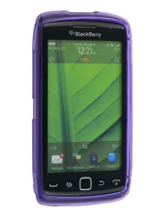 Wave Case for BlackBerry Torch 9860 - Frosted Purple