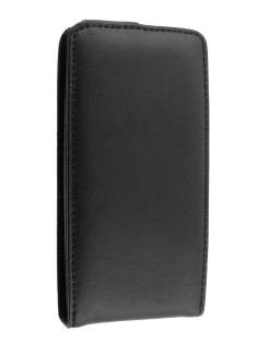 Genuine Leather Flip Case for Sony Ericsson XPERIA Arc/Arc S - Black