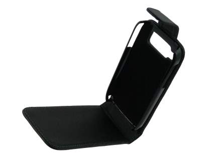 Nokia E72 Synthetic Leather Flip Case - Black