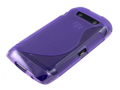 Wave Case for BlackBerry Torch 9860 - Frosted Purple
