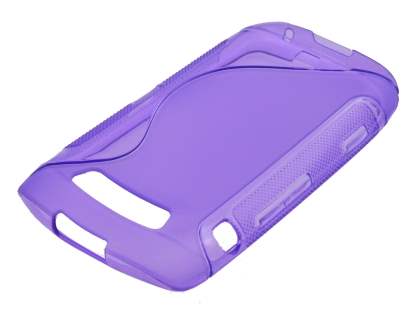 Wave Case for BlackBerry Torch 9860 - Frosted Purple