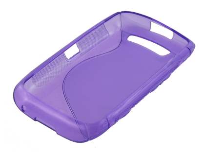 Wave Case for BlackBerry Torch 9860 - Frosted Purple