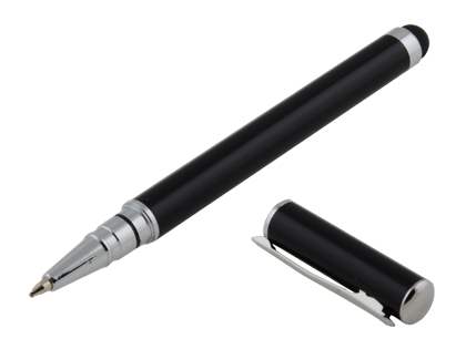 Universal Finger-Touch Stylus & Ball-Point Pen - Night Black