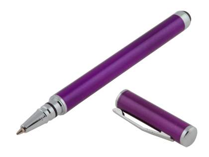 Universal Finger-Touch Stylus & Ball-Point Pen - Purple