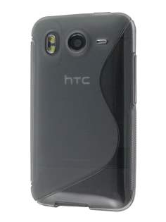 Wave Case for HTC Desire HD - Frosted Grey
