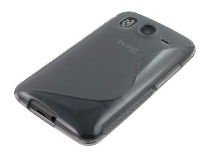 Wave Case for HTC Desire HD - Frosted Grey