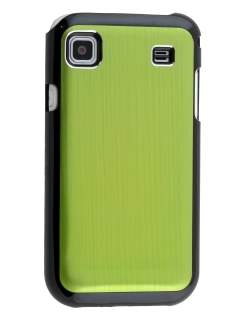 Brushed Aluminium Case for Samsung Galaxy S - Lime Green Hard Case