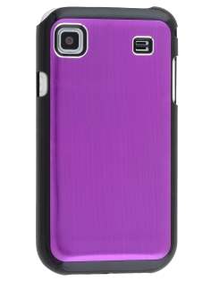 Brushed Aluminium Case for Samsung Galaxy S - Grape Purple Hard Case