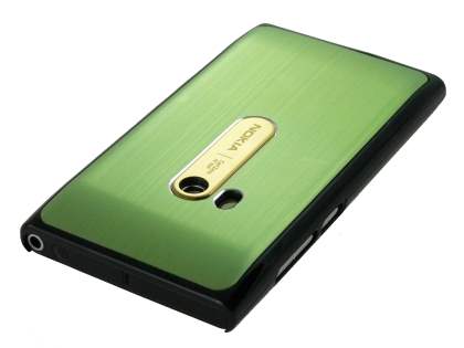 Brushed Aluminium Case for Nokia N9 - Lime Green