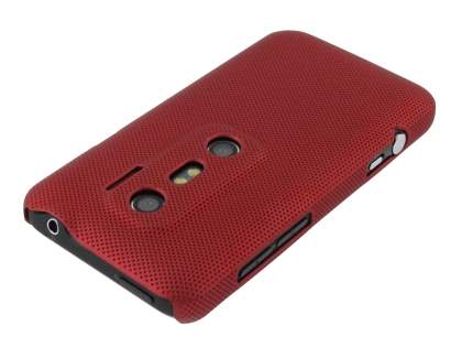 HTC EVO 3D Micro Mesh Case - Burgundy Red