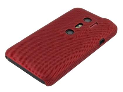 HTC EVO 3D Micro Mesh Case - Burgundy Red