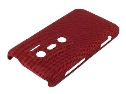HTC EVO 3D Micro Mesh Case - Burgundy Red