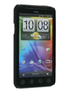 HTC EVO 3D UltraTough Rubberised Slim Case - Black