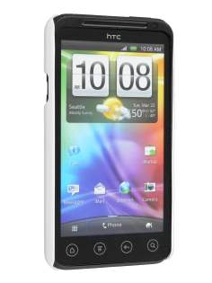 HTC EVO 3D UltraTough Rubberised Slim Case - White