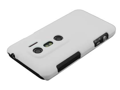 HTC EVO 3D UltraTough Rubberised Slim Case - White