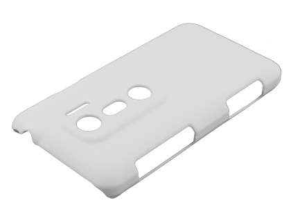 HTC EVO 3D UltraTough Rubberised Slim Case - White